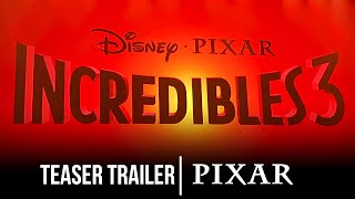 INCREDIBLES 3 2026 Official Teaser Trailer  Pixar D23 Announcement [upl. by Ulita]