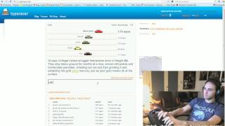 Reckful 174 WPM Typing Test on Live Stream [upl. by Baoj811]