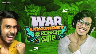 War Tonight   Herobrine SMP Day 33 [upl. by Ruhtracam]