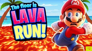 Mario The Floor Is Lava Run Party  Brain Breaks  Freeze Dance  Just Dance  Danny Go  Go Noodle [upl. by Solohcin824]