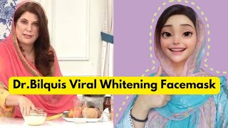 Dr Bilquis Whitening Face Mask Review Whitening amp Brightning Face Pack l Selfcare With DrTanya l [upl. by Lucais]