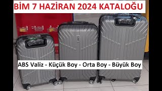 BİM 7 HAZİRAN 2024 KATALOĞU – ABS Valiz  Küçük  Orta Büyük Boy [upl. by Martell]