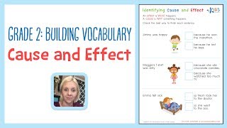 Grade 2 Building Vocabulary  Cause and Effect Worksheets  Kids Academy [upl. by Artim]