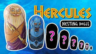 Opening a DISNEY HERCULES Nesting Doll Set [upl. by Ahsimed]