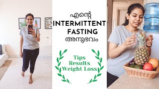 7 Days of Intermittent Fasting for Health  Before and After Results  Weight Loss Tips  Malayalam [upl. by Trebled]