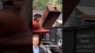 Chimney Demolition Oversight  Man News via drivesubstanceig fails trailer chimney demolition [upl. by Eisenstark]