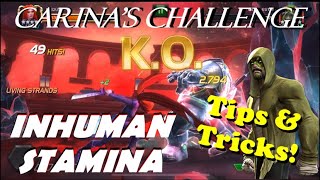 Inhuman Stamina  Carina’s Challenge Guide  Marvel Contest of Champions [upl. by Candy]