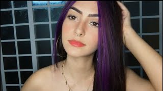 COMO PINTO MINHAS MECHAS COM VIOLETA GENCIANA [upl. by Aseena]