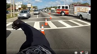 Police Impersonator Jeremy Dewitte Stops to Direct Traffic Like He is Helping the Fire Department [upl. by Nottage]