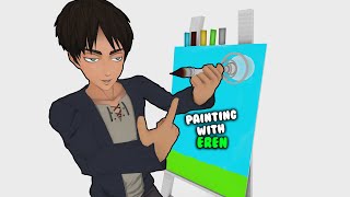 Painting with Eren AOT VR [upl. by Scrogan832]