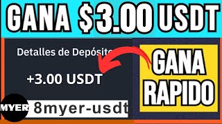 ASI GANAS 300 USDT DIARIOS NUEVA APLICACION PAGANDO COMO GANAR USDT CON INVERSION [upl. by Enail]