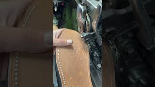 Stitching a pair of florsheim shoes florsheim asmrsounds asmr solerepair shoecare shoerepair [upl. by Ettenrahc]