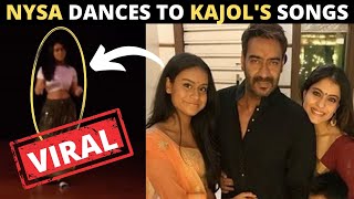 Ajay DevgnKajols daughter Nysa dancing to moms hit songs at school event goes VIRAL [upl. by Letnwahs]