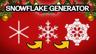 Random Snowflake Generator in Unity [upl. by Vanzant]