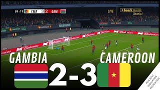 AFCON2023 GAMBIE 23 CAMEROUN  Résumé • Simulation et loisirs de jeux vidéo [upl. by Nesnaj846]