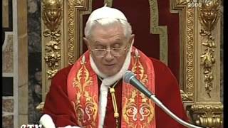 Benedetto XVI alla curia Nella visione di Ildegarda il volto della Chiesa è coperto di polvere [upl. by Coward]