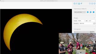 Earlham College Solar Eclipse Live Stream [upl. by Azmuh]