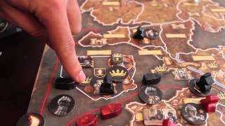 Game of Thrones The Board Game Tutorial in 3 minutes [upl. by Zerk]