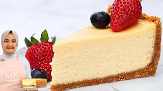 The creamiest CHEESECAKE Ive ever had Easy New York cheesecake recipe no water bath [upl. by Glogau]