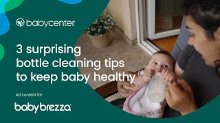 3 surprising bottle cleaning tips to keep baby healthy  Ad Content for Baby Brezza [upl. by Kiryt296]