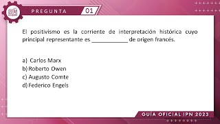 Guía IPN 2023  Historia Pregunta No 1  Conocimientos Generales [upl. by Itsyrc]