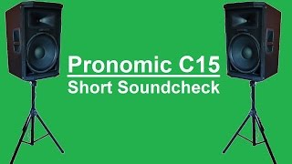 Pronomic C15  kurzer Soundcheck und vergleich [upl. by Antoinetta]