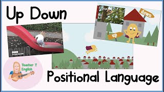 Up amp Down  Positional Language  Kids English  Prepositions [upl. by Esirehs]