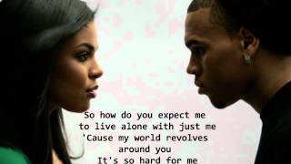 Jordin Sparks Feat Chris Brown  No Air Lyrics HQ [upl. by Nahtnaoj]