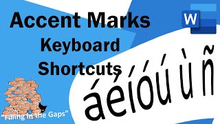 How to easily type accent marks over letters in MS Word  using the Keyboard [upl. by Jenda443]