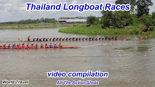 The amazing action at a Thailand Longboat Race Video Compilation [upl. by Oitaroh]