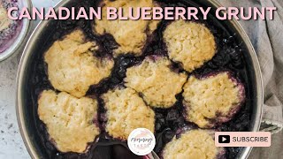 How to make Blueberry Grunt  Stovetop cobbler  No eggs required [upl. by Lali]