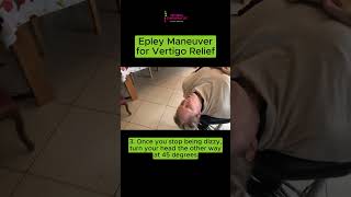 Dr Christina demonstrates Epleys Maneuver to help relieve vertigo symptoms of dizziness [upl. by Cire]