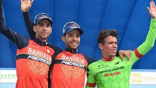 Giro de Emilia 2017  Rigoberto tercero y Chaves sufre fuerte caída [upl. by Ynafetse]