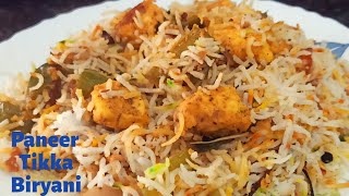 Paneer Tikka Biryanihow to make paneer tikka biryanirestaurant style paneer biryani recipe [upl. by Nebeur]