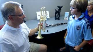 Beginning Band 5th Grade Student Rents an Instrument with RentMYinstrumentcom [upl. by Yesteb]