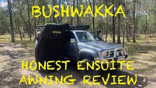 HONEST REVIEW  BUSHWAKKA SHOWER ENSUITE AWNING [upl. by Lynnworth]