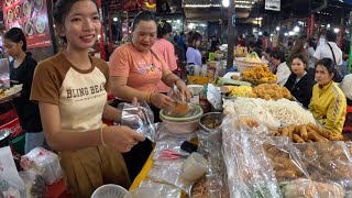 Walking tour in Phnom Penh BKK Market  Cambodian Street Food 2024 [upl. by Wallache974]