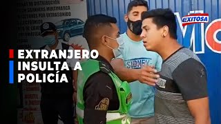 🔴🔵Surco Intervienen a extranjero que insultó e increpó a policía por resistirse a dar su identidad [upl. by Ylevol269]