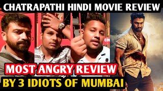 Chatrapathi Movie MOST ANGRY Review Hindi  By 3 Idiots Of Mumbai  Sreenivas Bellamkonda  Nushrrat [upl. by Raquela979]