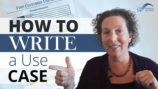 How to Write a Use Case [upl. by Enialb338]