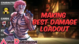 Trying to make the BEST damage loadout in Anime Dimensions  Roblox [upl. by Pandich]