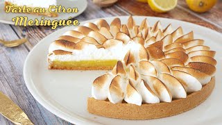 TARTE au CITRON MERINGUÉE  Recette Facile MERINGUE ITALIENNE [upl. by Aleda533]