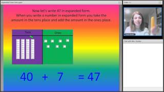 First Grade Math Lesson on Expanded Form of Numbers [upl. by Paine160]