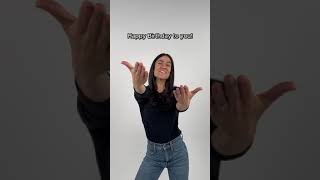 Happy Birthday to you in ASL  Birthday Song  The ASL Shop [upl. by Wight313]