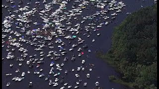 LIVE Sky4 flies over ‘Boater Skip Day 2023’ at Bayard Point [upl. by Oir168]