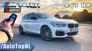 BMW M140i Akrapovic 467HP REVIEW 300kmh AUTOBAHN amp ROAD by AutoTopNL [upl. by Idnahk]