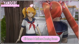 All Osana And Raibaru Morning Conversations  Yandere Simulator Demo [upl. by Aciemaj730]