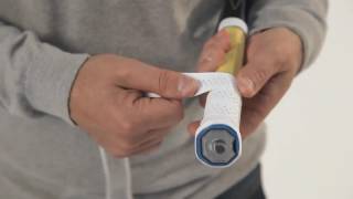 TENNIS  How to install correctly a grip or an overgrip on your tennis racket [upl. by Ettezoj72]