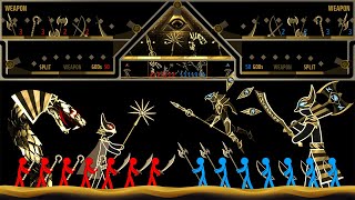 Stickman Fight  Gods of Egypt  Marble amp Ragdoll battle [upl. by Hairu]