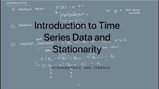 Introduction to Time Series Data and Stationarity [upl. by Assilim782]